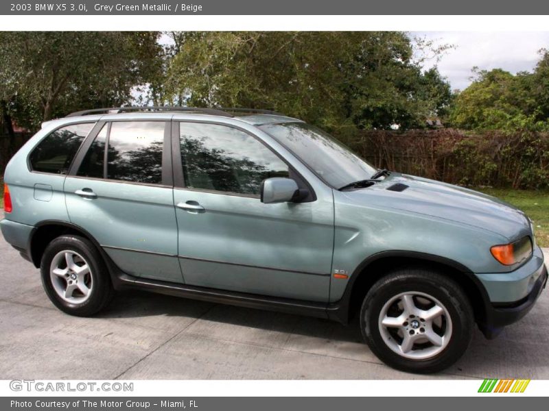Grey Green Metallic / Beige 2003 BMW X5 3.0i