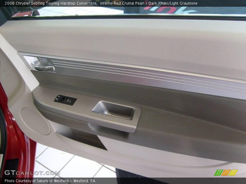 Inferno Red Crystal Pearl / Dark Khaki/Light Graystone 2008 Chrysler Sebring Touring Hardtop Convertible