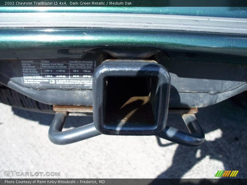 Dark Green Metallic / Medium Oak 2003 Chevrolet TrailBlazer LS 4x4