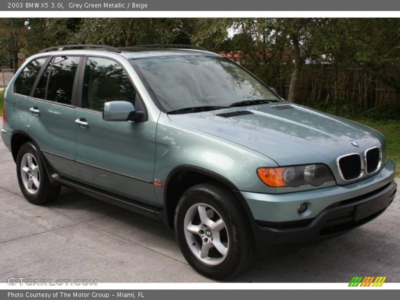 Grey Green Metallic / Beige 2003 BMW X5 3.0i
