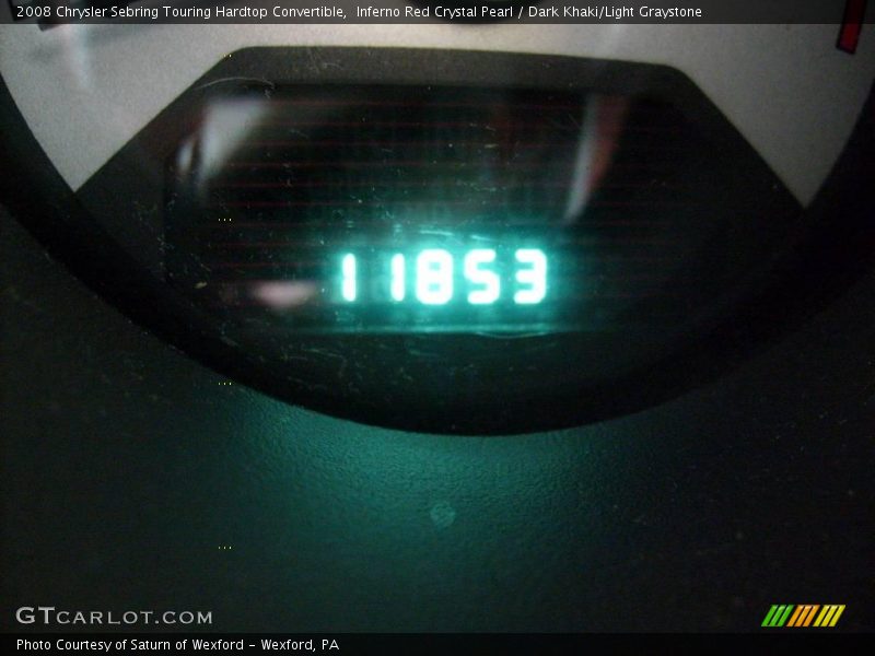 Inferno Red Crystal Pearl / Dark Khaki/Light Graystone 2008 Chrysler Sebring Touring Hardtop Convertible