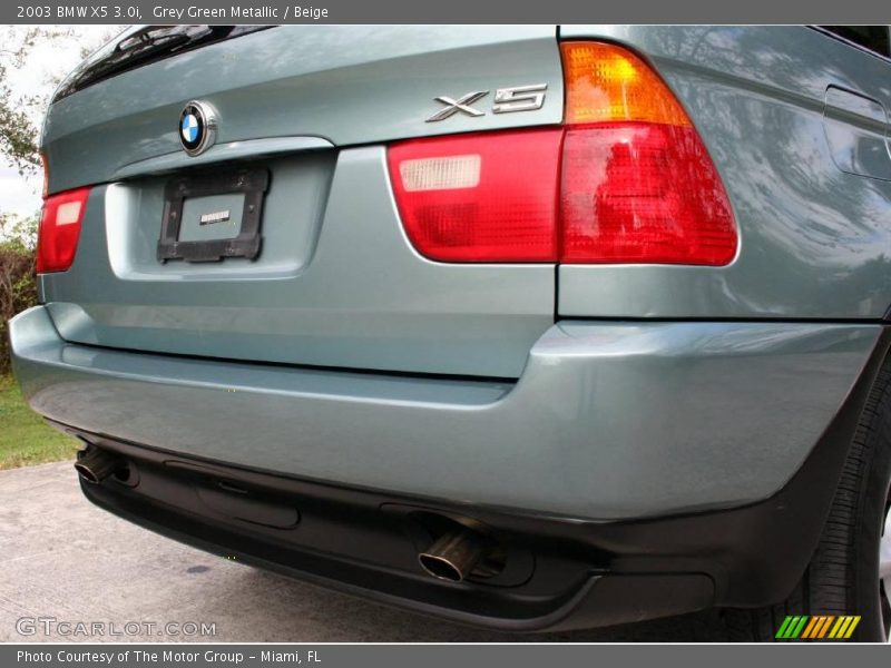 Grey Green Metallic / Beige 2003 BMW X5 3.0i