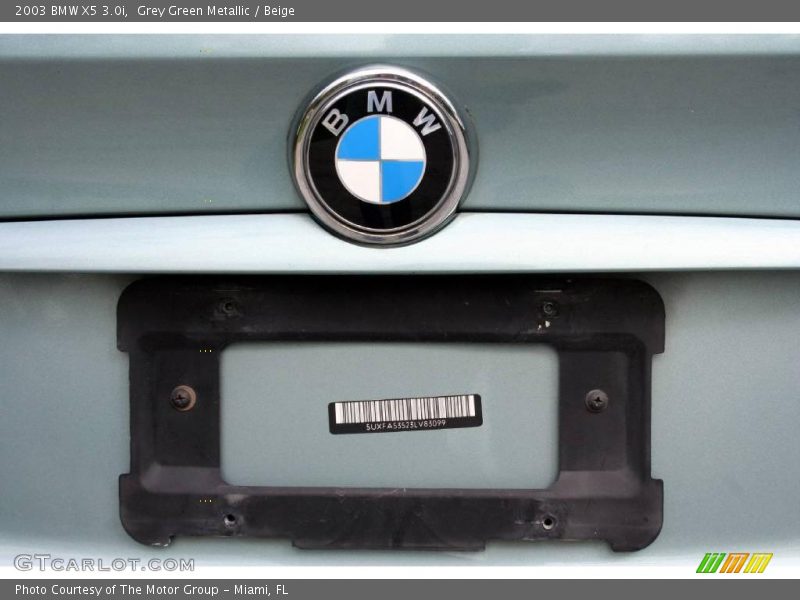 Grey Green Metallic / Beige 2003 BMW X5 3.0i