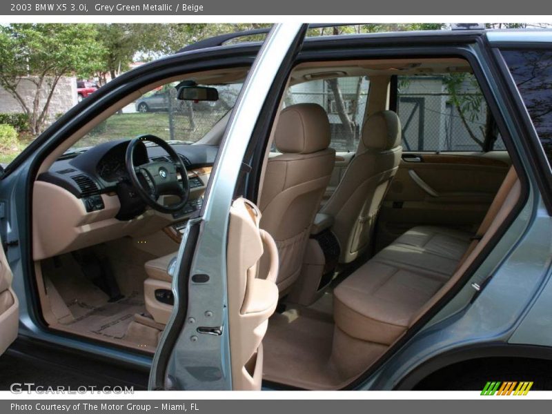 Grey Green Metallic / Beige 2003 BMW X5 3.0i