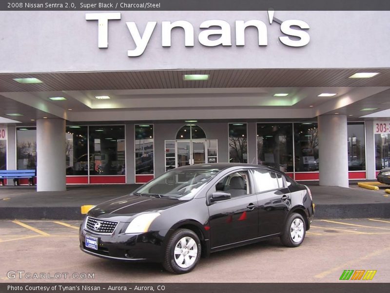 Super Black / Charcoal/Steel 2008 Nissan Sentra 2.0