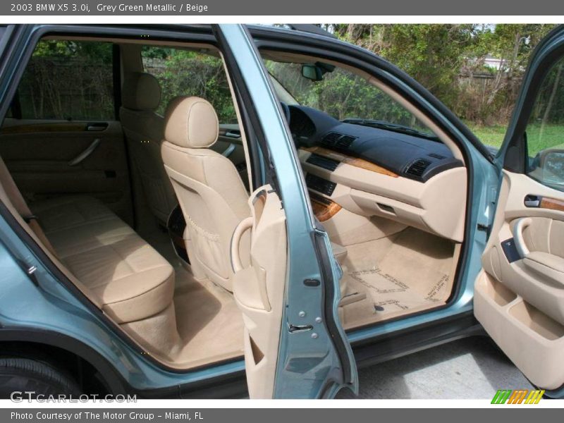 Grey Green Metallic / Beige 2003 BMW X5 3.0i