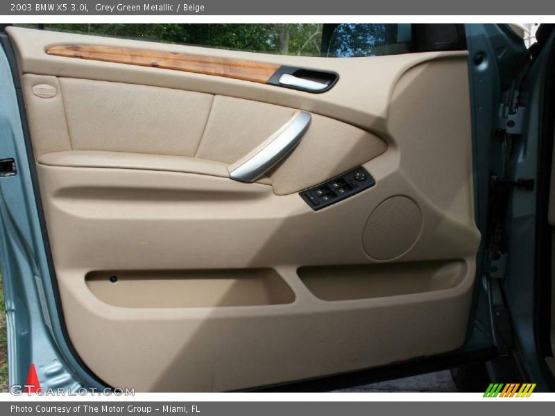 Grey Green Metallic / Beige 2003 BMW X5 3.0i