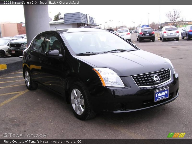 Super Black / Charcoal/Steel 2008 Nissan Sentra 2.0