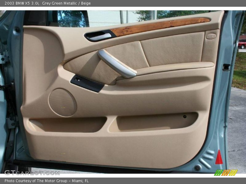 Grey Green Metallic / Beige 2003 BMW X5 3.0i