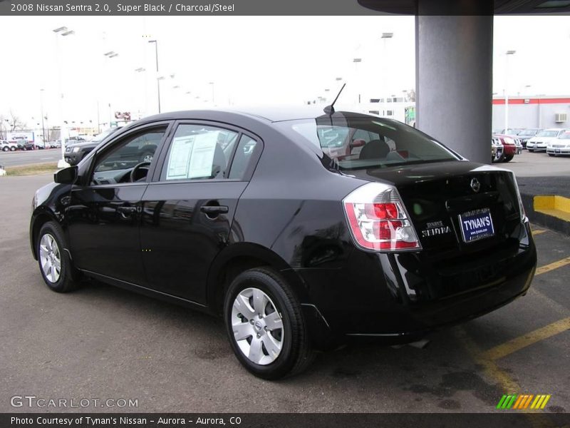 Super Black / Charcoal/Steel 2008 Nissan Sentra 2.0