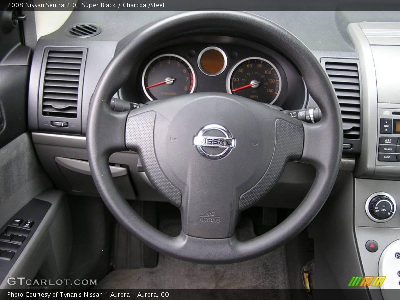 Super Black / Charcoal/Steel 2008 Nissan Sentra 2.0