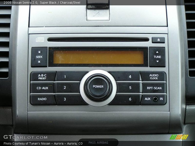 Super Black / Charcoal/Steel 2008 Nissan Sentra 2.0