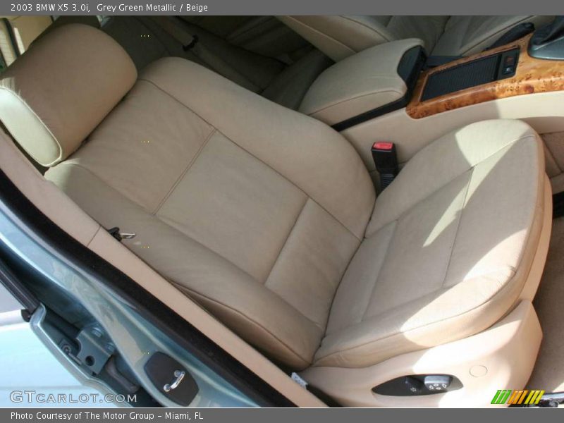 Grey Green Metallic / Beige 2003 BMW X5 3.0i