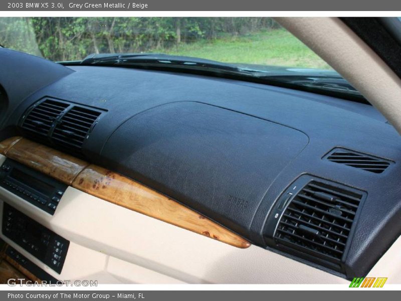Grey Green Metallic / Beige 2003 BMW X5 3.0i