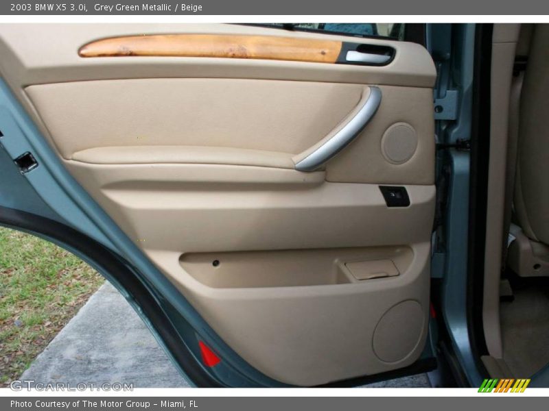 Grey Green Metallic / Beige 2003 BMW X5 3.0i