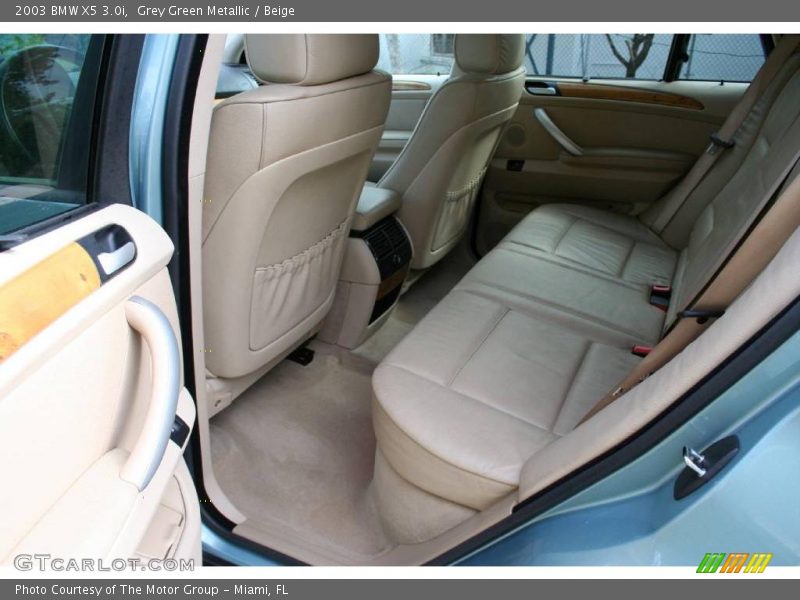 Grey Green Metallic / Beige 2003 BMW X5 3.0i