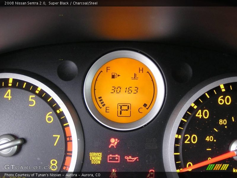 Super Black / Charcoal/Steel 2008 Nissan Sentra 2.0