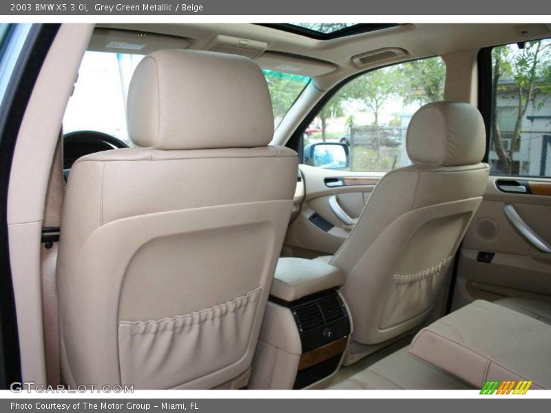 Grey Green Metallic / Beige 2003 BMW X5 3.0i