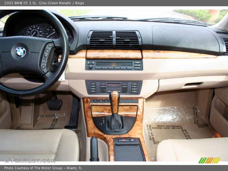 Grey Green Metallic / Beige 2003 BMW X5 3.0i