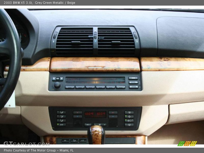 Grey Green Metallic / Beige 2003 BMW X5 3.0i