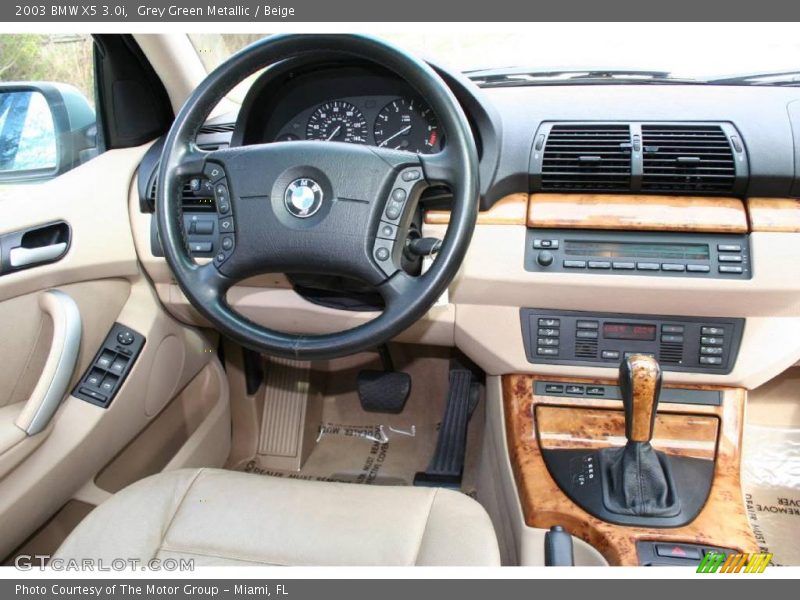 Grey Green Metallic / Beige 2003 BMW X5 3.0i