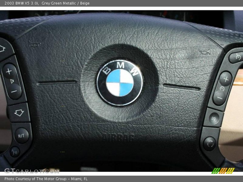 Grey Green Metallic / Beige 2003 BMW X5 3.0i