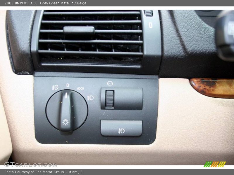Grey Green Metallic / Beige 2003 BMW X5 3.0i
