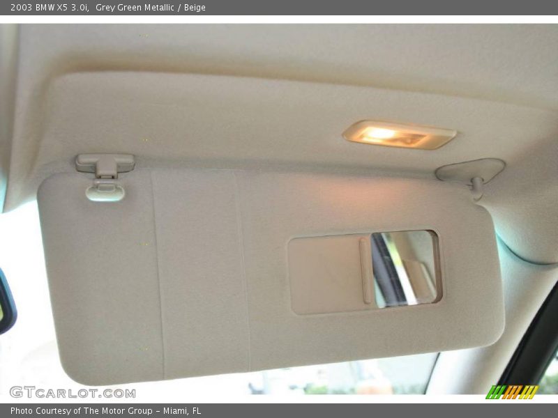 Grey Green Metallic / Beige 2003 BMW X5 3.0i