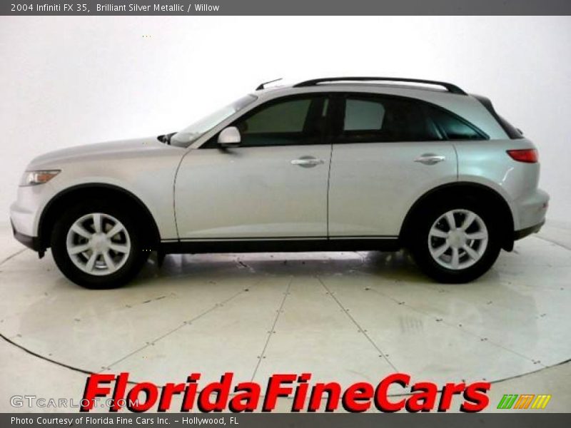 Brilliant Silver Metallic / Willow 2004 Infiniti FX 35