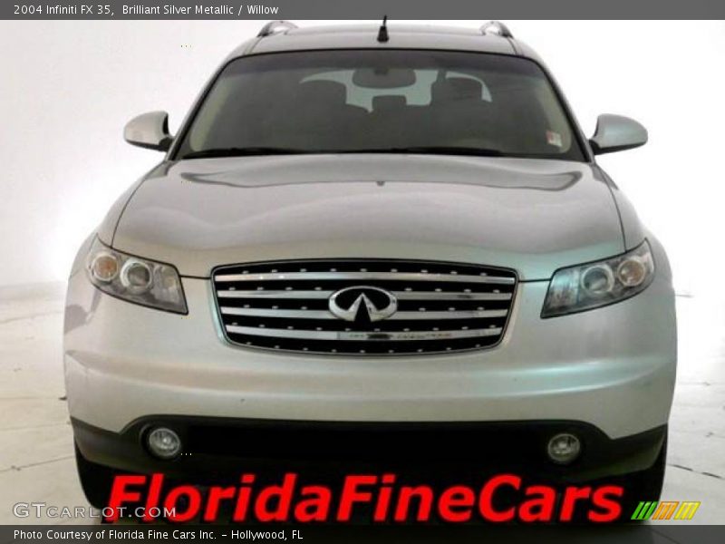 Brilliant Silver Metallic / Willow 2004 Infiniti FX 35