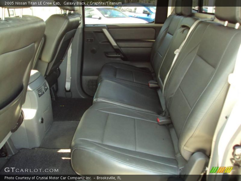 Galaxy Black / Graphite/Titanium 2005 Nissan Titan LE Crew Cab