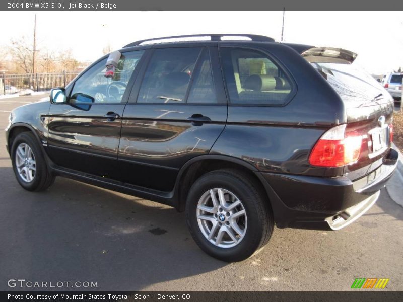 Jet Black / Beige 2004 BMW X5 3.0i