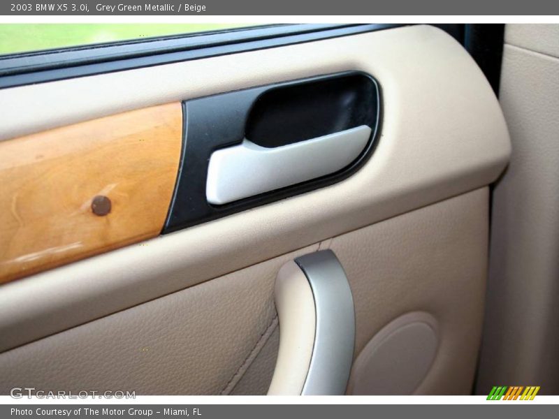 Grey Green Metallic / Beige 2003 BMW X5 3.0i
