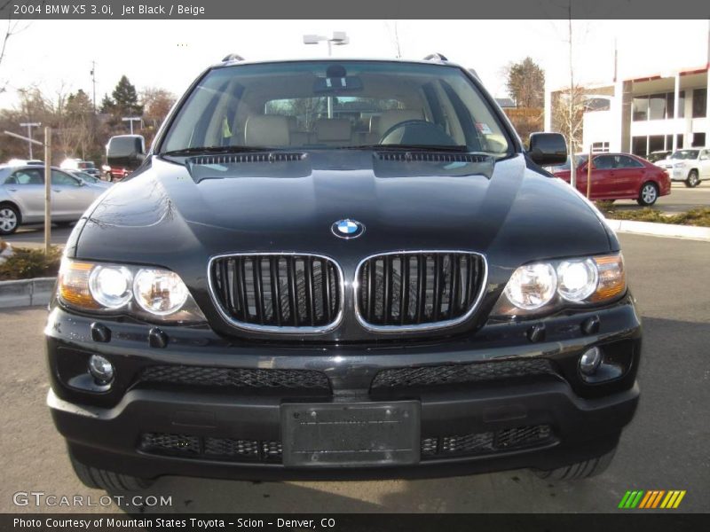 Jet Black / Beige 2004 BMW X5 3.0i