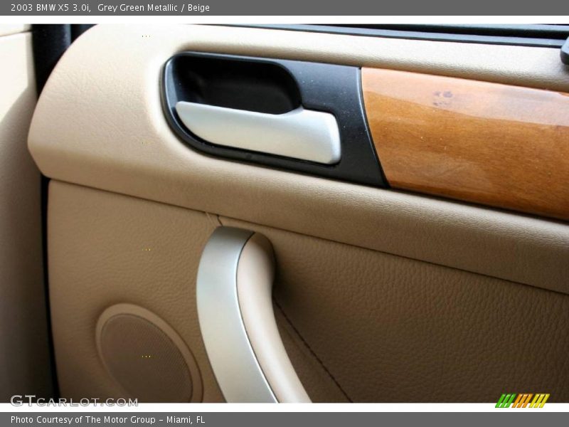 Grey Green Metallic / Beige 2003 BMW X5 3.0i
