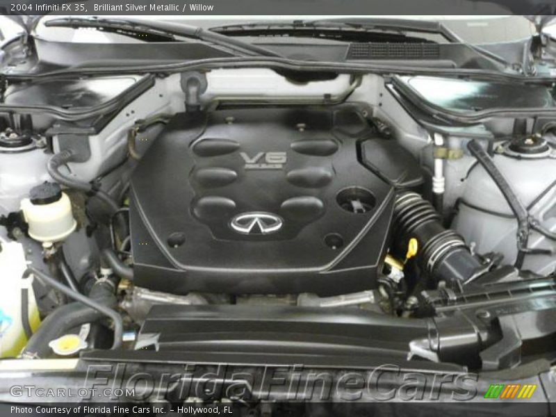 Brilliant Silver Metallic / Willow 2004 Infiniti FX 35