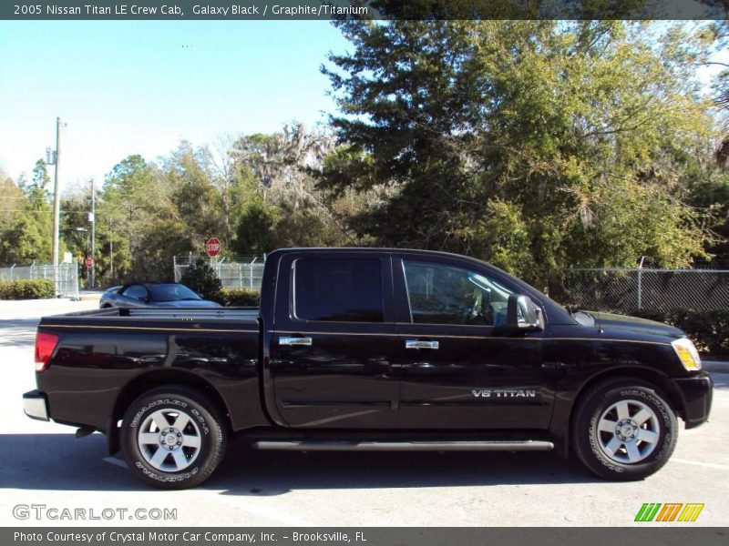 Galaxy Black / Graphite/Titanium 2005 Nissan Titan LE Crew Cab