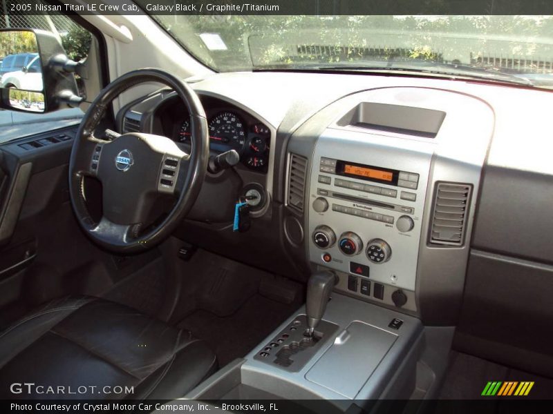 Galaxy Black / Graphite/Titanium 2005 Nissan Titan LE Crew Cab