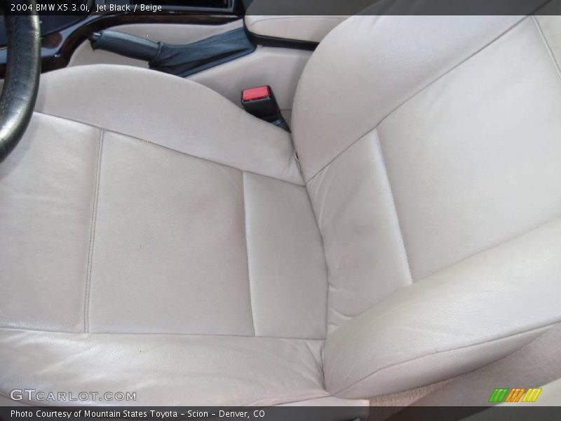 Jet Black / Beige 2004 BMW X5 3.0i