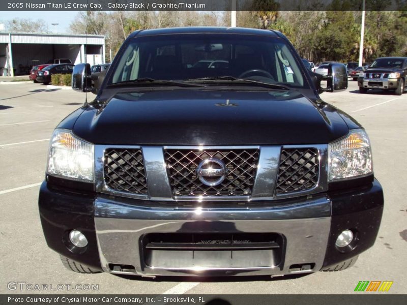 Galaxy Black / Graphite/Titanium 2005 Nissan Titan LE Crew Cab