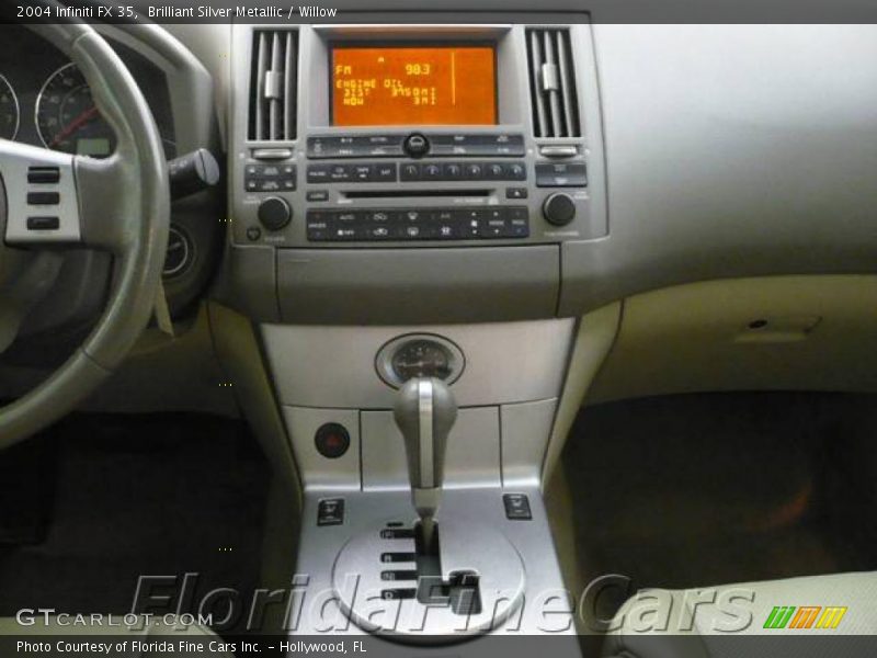 Brilliant Silver Metallic / Willow 2004 Infiniti FX 35