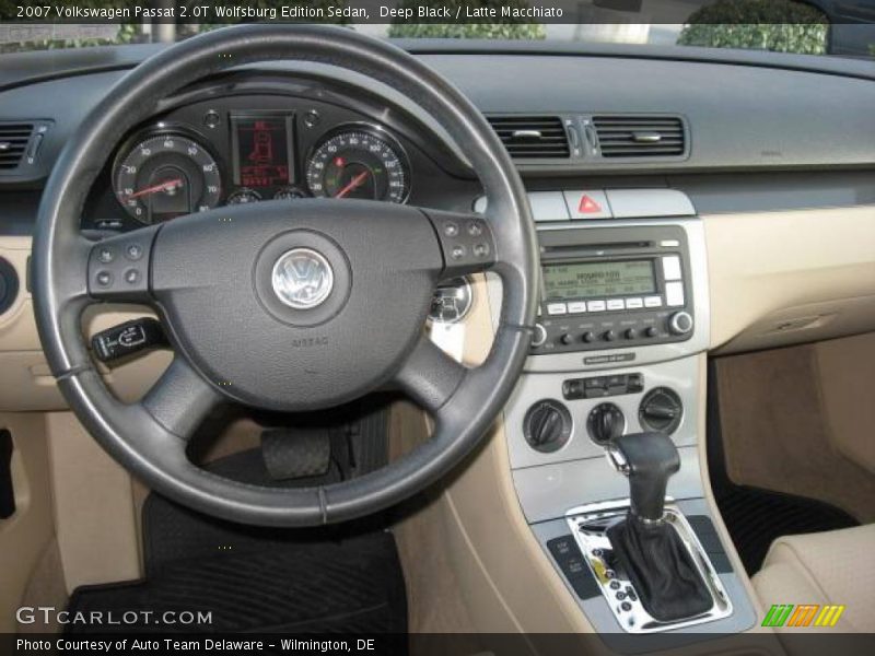 Deep Black / Latte Macchiato 2007 Volkswagen Passat 2.0T Wolfsburg Edition Sedan