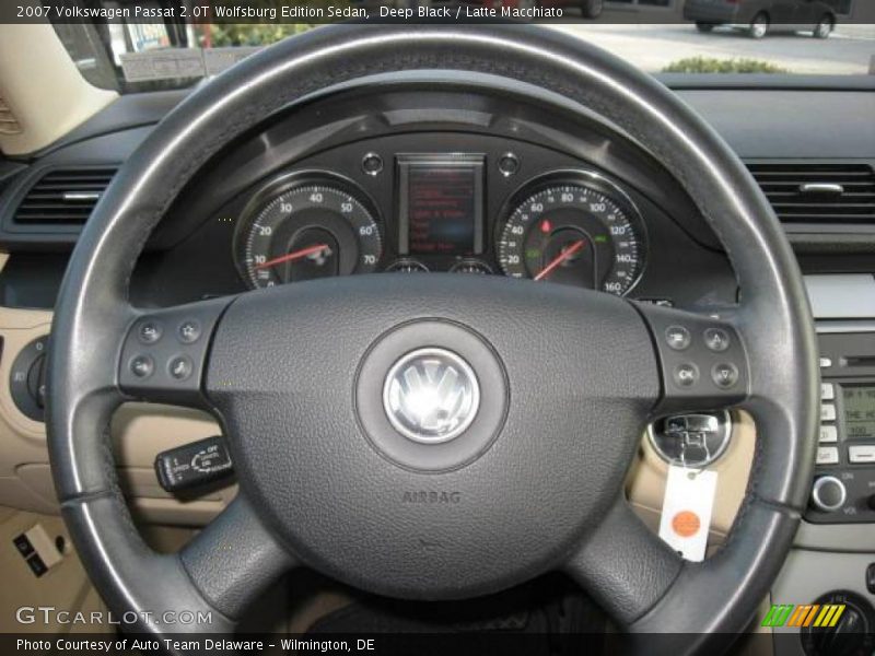 Deep Black / Latte Macchiato 2007 Volkswagen Passat 2.0T Wolfsburg Edition Sedan