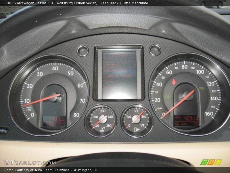 Deep Black / Latte Macchiato 2007 Volkswagen Passat 2.0T Wolfsburg Edition Sedan