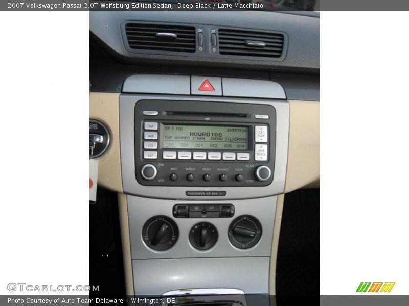Deep Black / Latte Macchiato 2007 Volkswagen Passat 2.0T Wolfsburg Edition Sedan