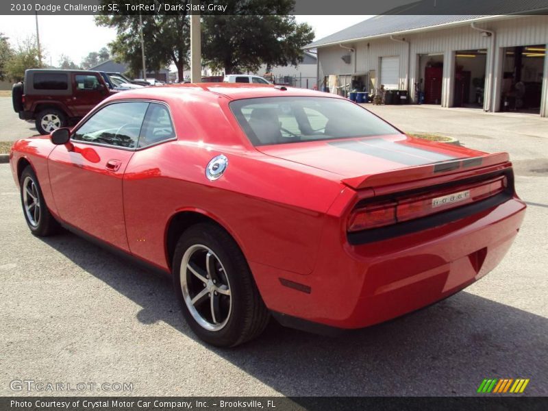 TorRed / Dark Slate Gray 2010 Dodge Challenger SE