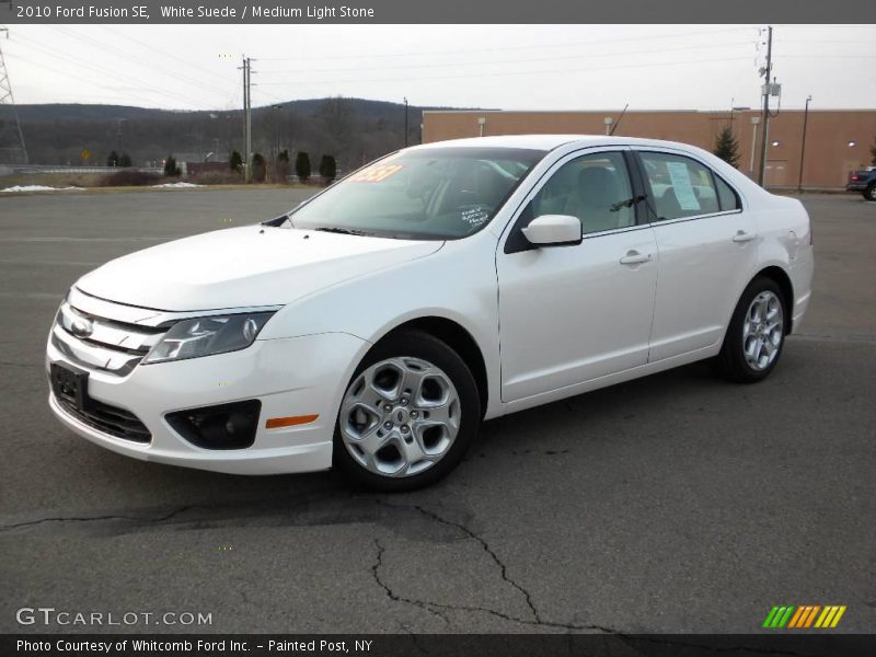 White Suede / Medium Light Stone 2010 Ford Fusion SE