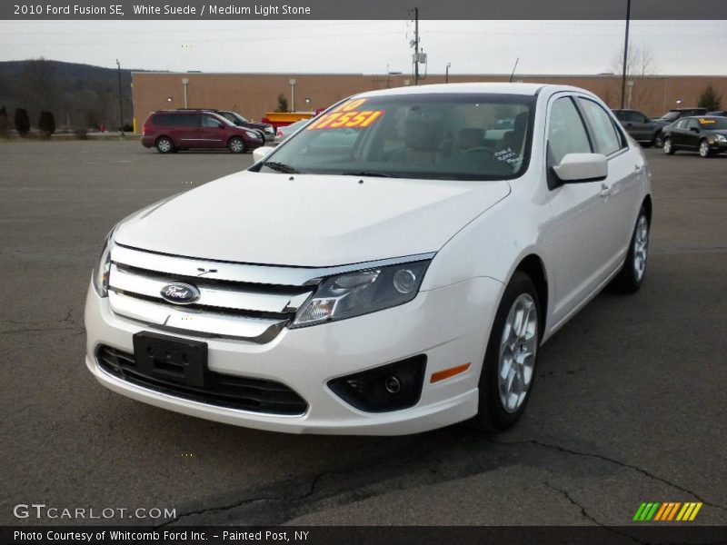 White Suede / Medium Light Stone 2010 Ford Fusion SE