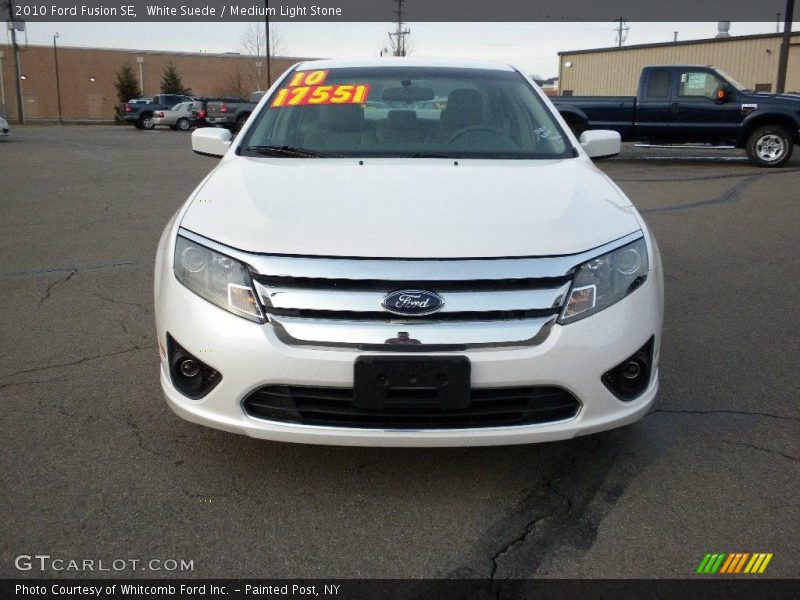 White Suede / Medium Light Stone 2010 Ford Fusion SE