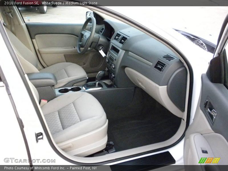 White Suede / Medium Light Stone 2010 Ford Fusion SE